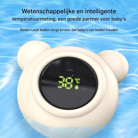 Bath thermometers, waterthermometers baby - Waterdichte veilige water thermometers met LED -display,Digitaal peuterverzorgingsproduct voor bad- en poolgebruik van Merkloos — afbeelding 3