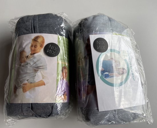 Nixnix® - Baby Draagdoek - Grijs - Schouder drager - Sterk - Veilig van Nixnix® — afbeelding 5