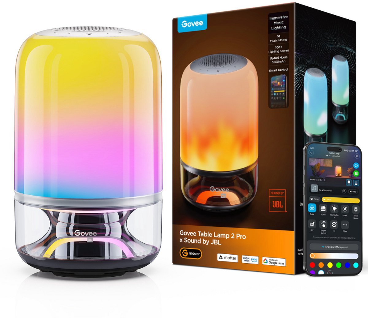 Govee Table Lamp 2 Pro (Sound by JBL) - Bol