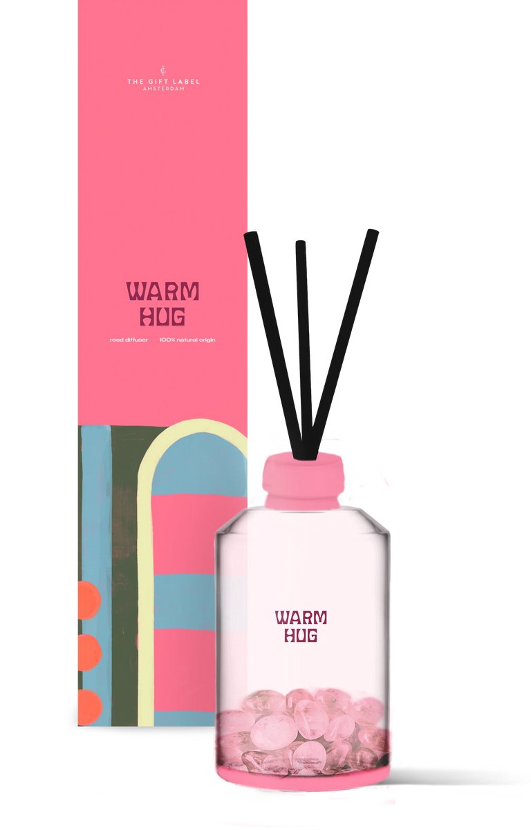 the gift label geurstokjes 200ml - Warm Hug - FW25