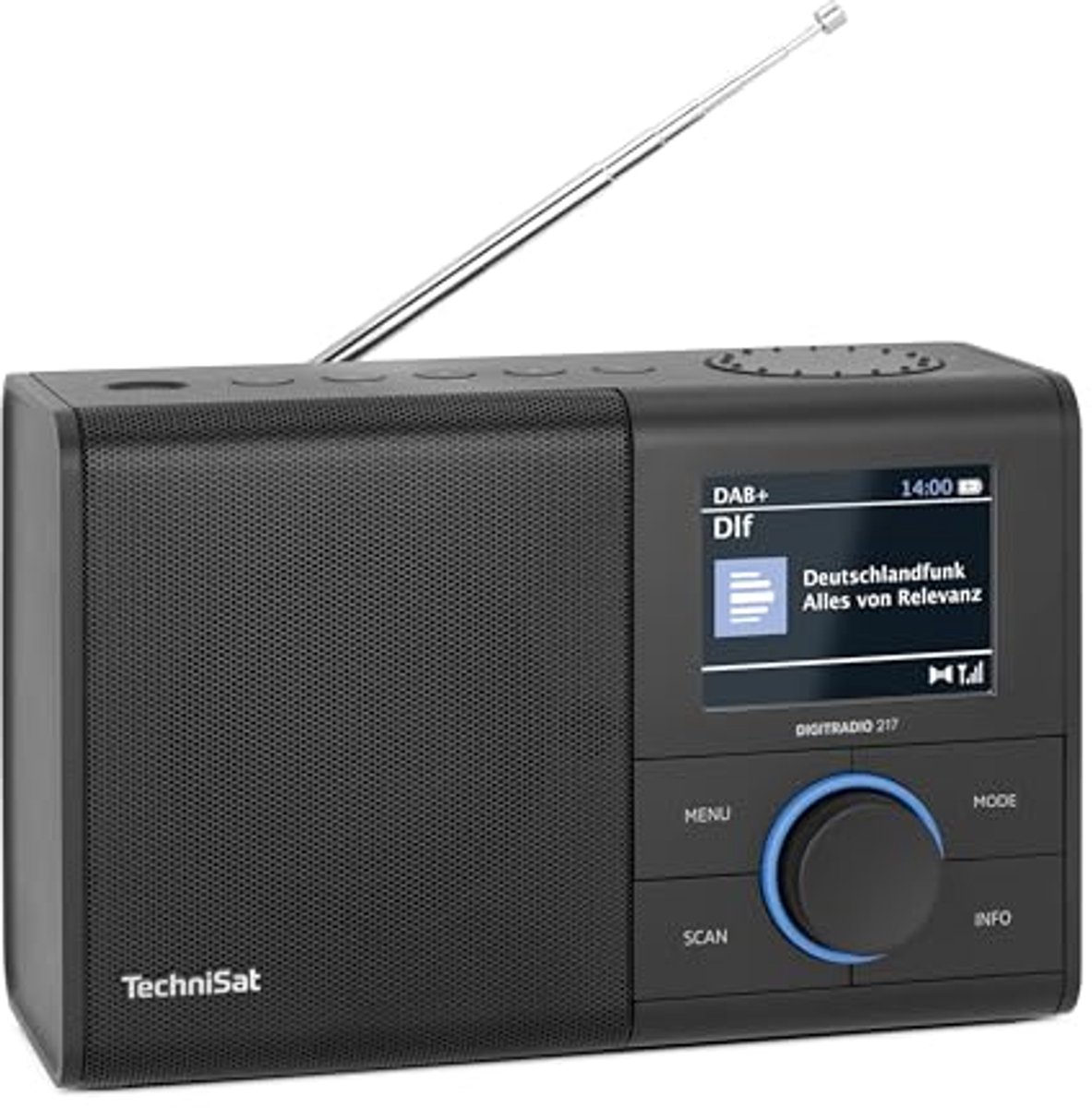 Draagbare DAB+ Radio met Bluetooth en Kleurendisplay - Compacte FM Radio met Batterij- en Netvoeding