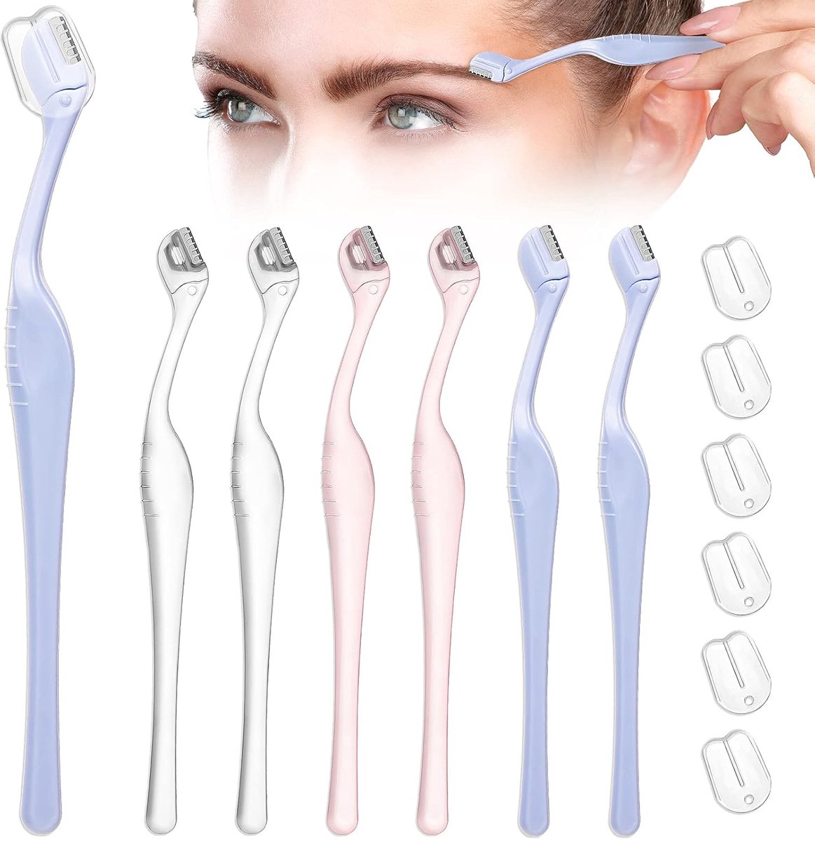 Mini brow trimmer - brow trimmer - gezicht scheerapparaat - lip hair remover - roestvrij staal mes anti-schraap brow mes voor meisjes veilig scheren brow mesje beauty tool