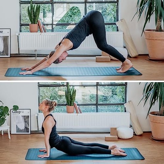 Yogamat XL, 100% natuurlijk rubber, antislip, ecologische mat voor yoga en pilates, extra lange 200 cm van Yogamat — afbeelding 4