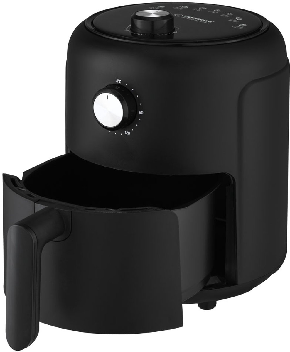 Afbeelding 2 van Esperanza Heteluchtfriteuse – 2,6L – 1000W – Olievrij frituren – Compact design – Timer & temperatuurregeling