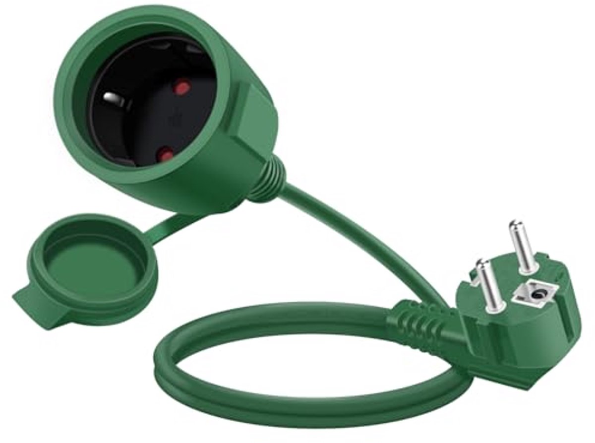 Verlengkabel 2m IP44 Waterdicht voor Binnen en Buiten, 16A, 250V