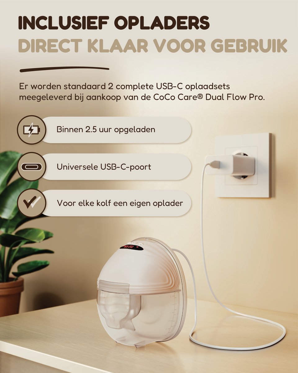 CoCo Dual Flow Pro - Handsfree Borstkolf thumbnail 5