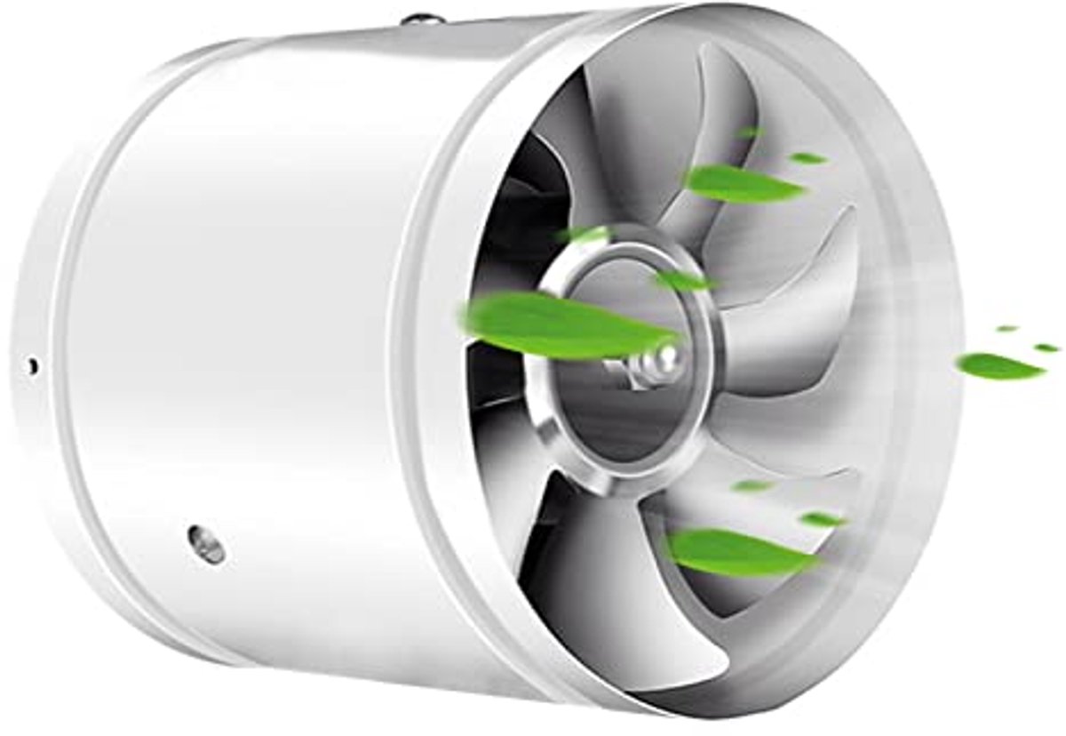 200 mm Inline Buisventilator voor Stille Ventilatie met 1000 m³/uur Luchtstroom
