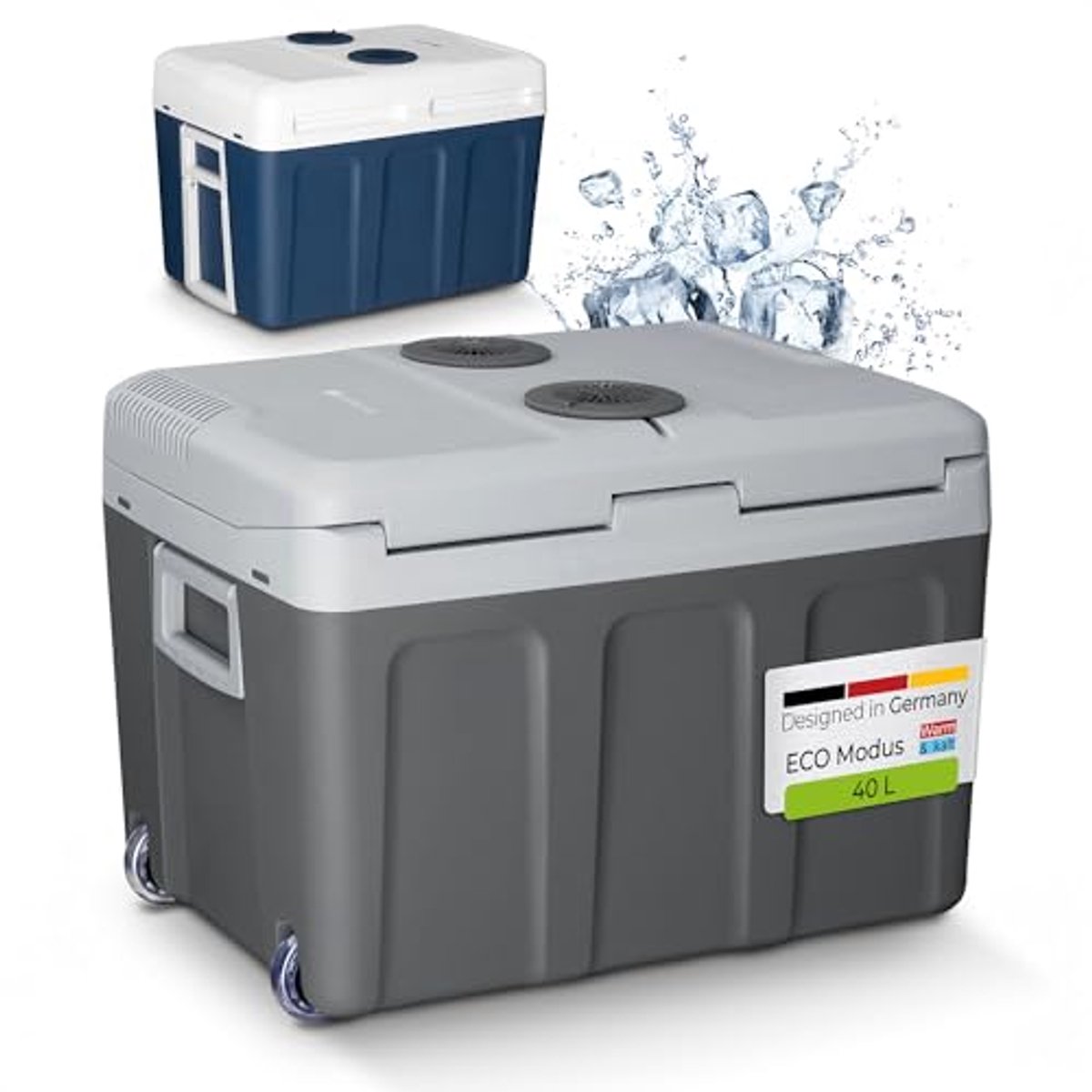 Elektrische koelbox 40 liter 12V/230V voor auto, camper en camping - Thermo-elektrische mini-koelkast