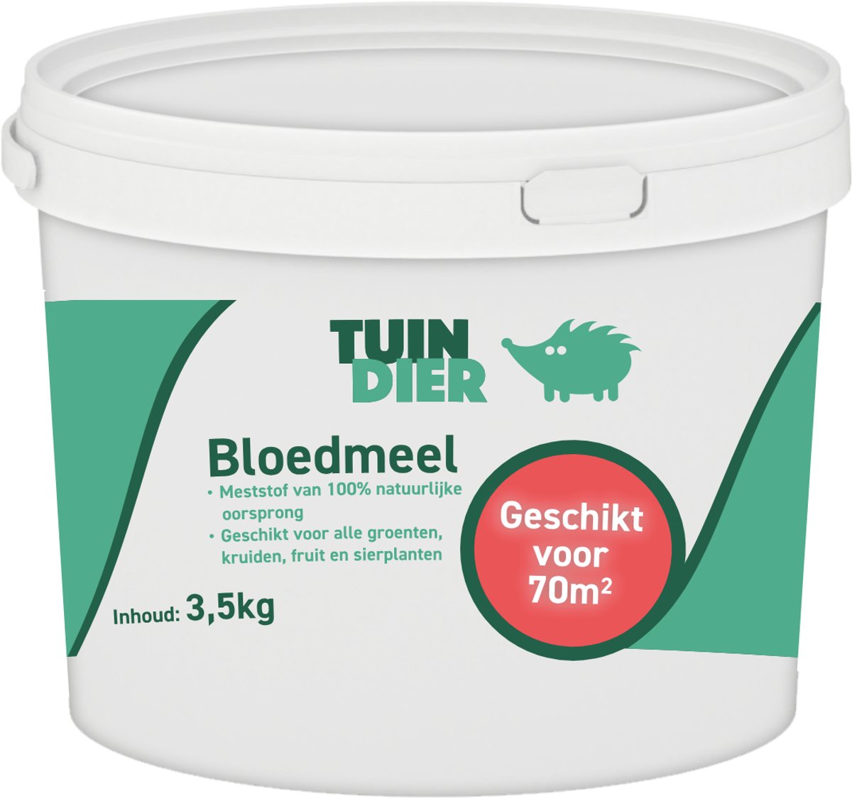 Bloedmeel | Bloedmeel gazon | Bloedmeel tegen klaver | In handige bewaaremmer | 3.500 gram | 3,5 kilogram