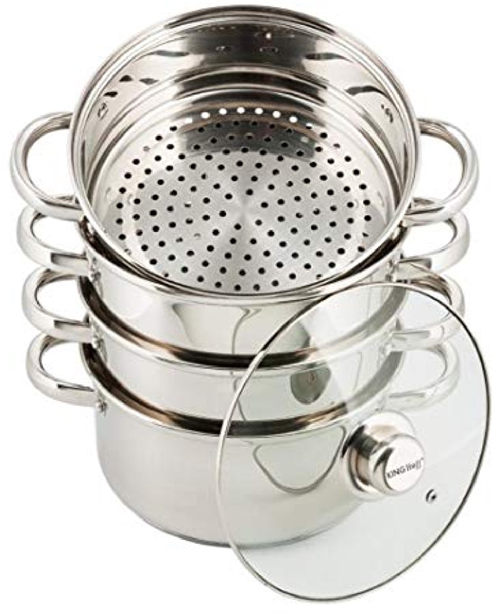 Stoomset 5-delig - 18 cm - Koken op een Gezonde Manier