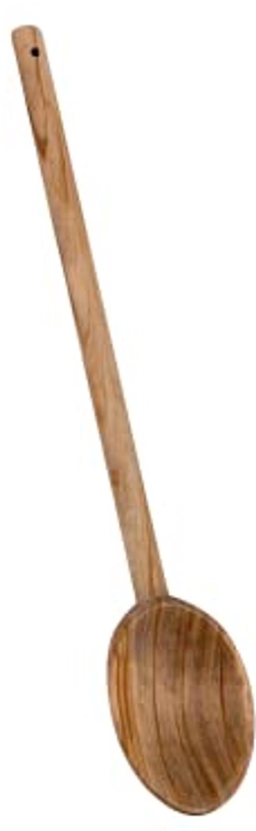 Kooklepel 30 cm van olijfhout wit voor je keuken
