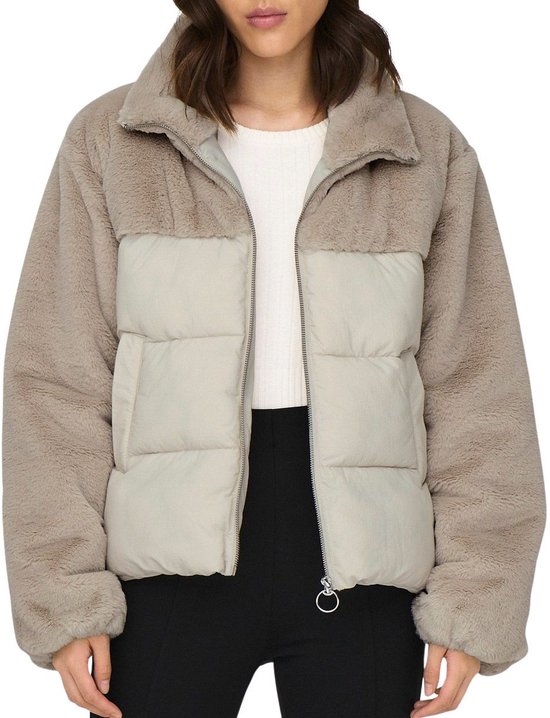 Only Wanja Fur Puffer Winterjas Dames - Maat S