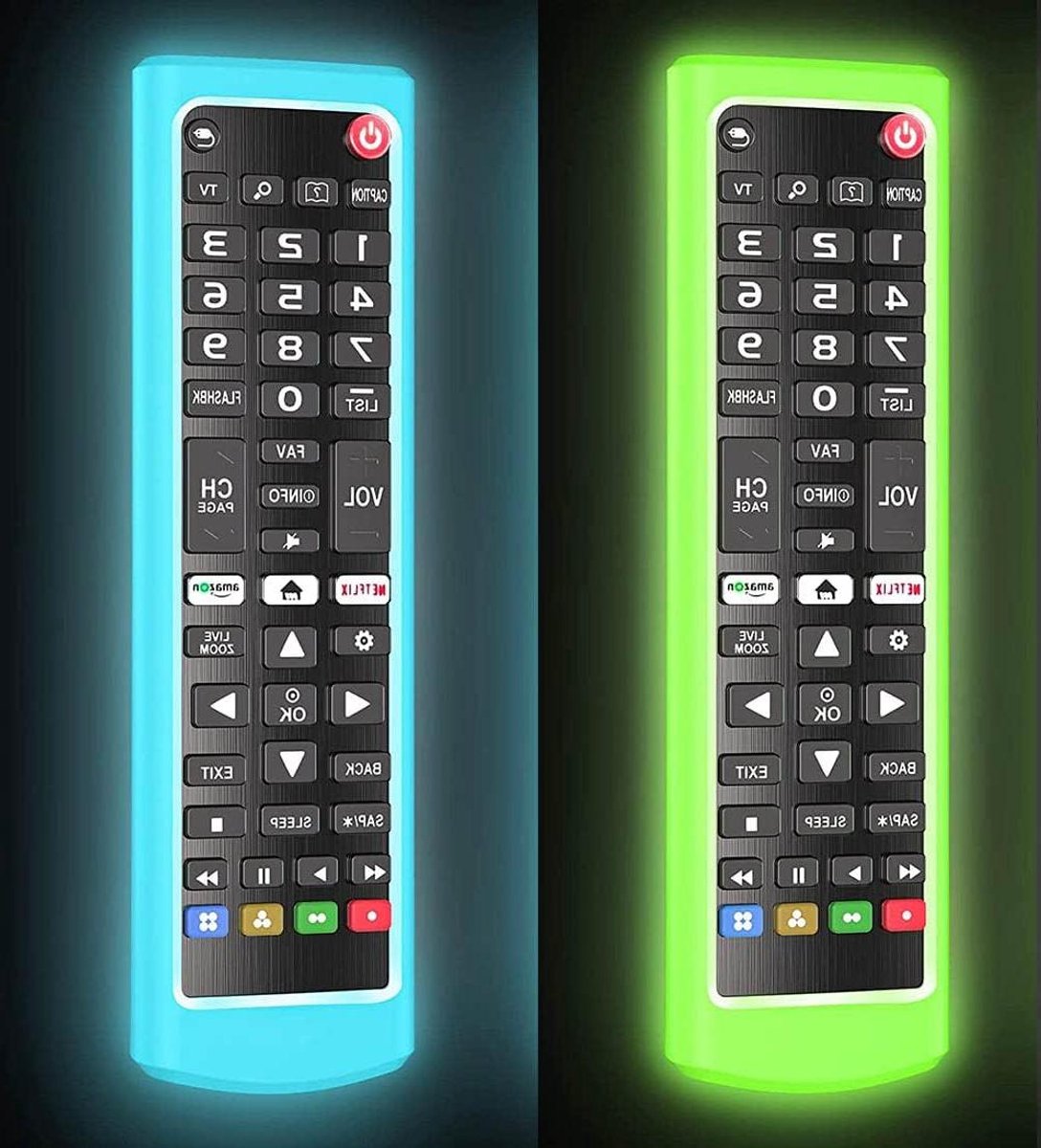 Orivio - Siliconen beschermhoes afstandsbediening LG Smart TV - Schokbestendig - Anti-verlies - Blauwe gloed - Groene gloed