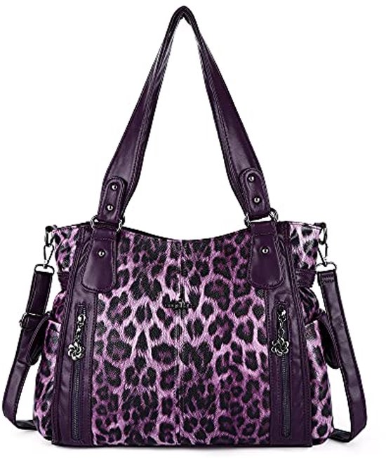 Kris Anna Dames Hobotas Schoudertas Handtas met Hengsels in PU Leer Hobo Tas met Schouderriem Crossbodytas Hobotassen Wijn rood