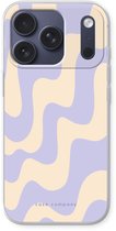 Case Company® - Hoesje geschikt voor iPhone 17 Pro hoesje - Flow - Soft Cover Telefoonhoesje - Bescherming aan alle Kanten en Schermrand