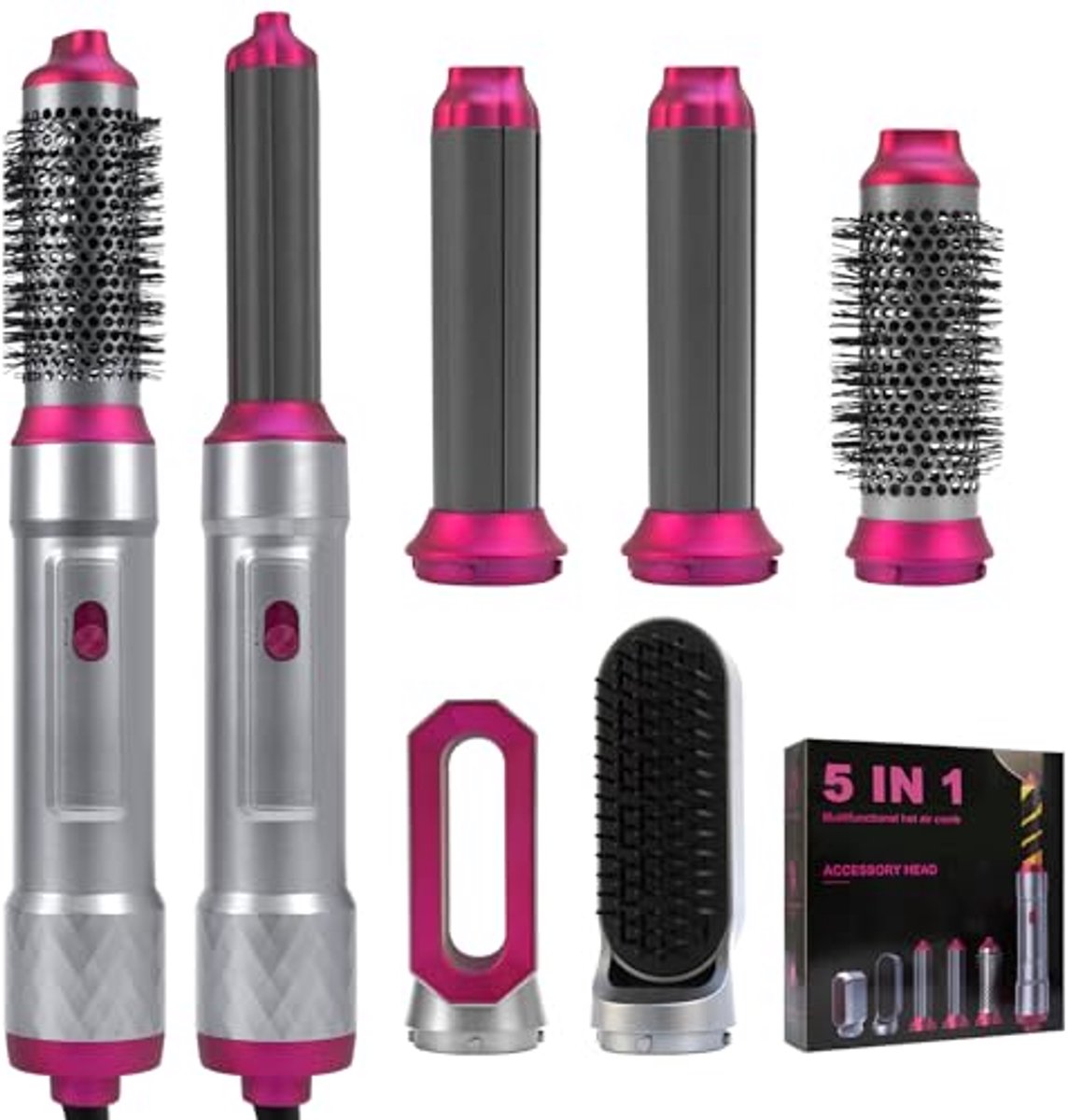Multifunctionele Haarstyler met Automatische Krultang en Drogen, Gladmaken en Volume Creëren