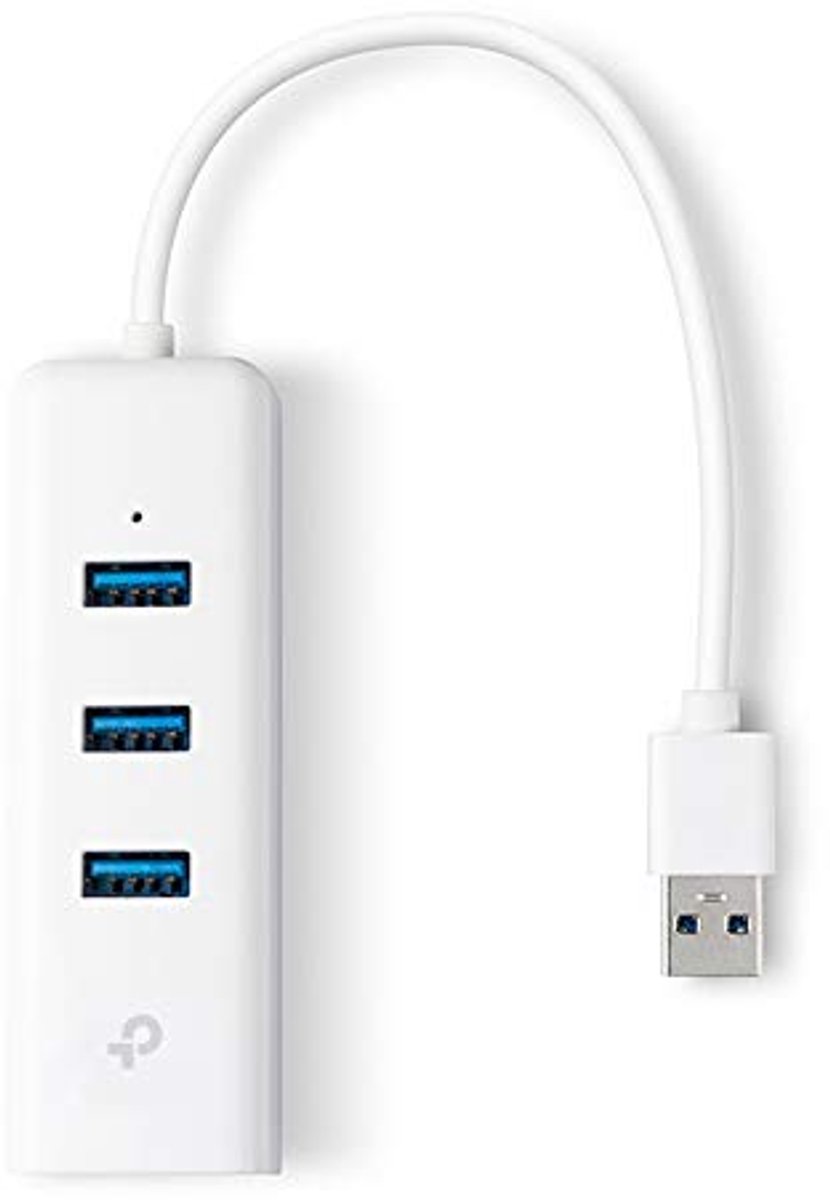 USB 3.0 naar Gigabit Ethernet Netwerkadapter met 3-Poorts USB 3.0 Hub