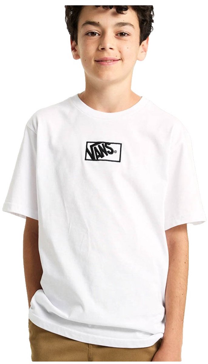 Vans By Blocked Box T-shirt Met Korte Mouwen L Kinderen Wit