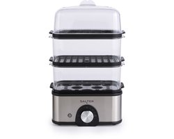 Salter Compact 3-Lagen Voedselstomer - 3 stoommanden - eierkoker
