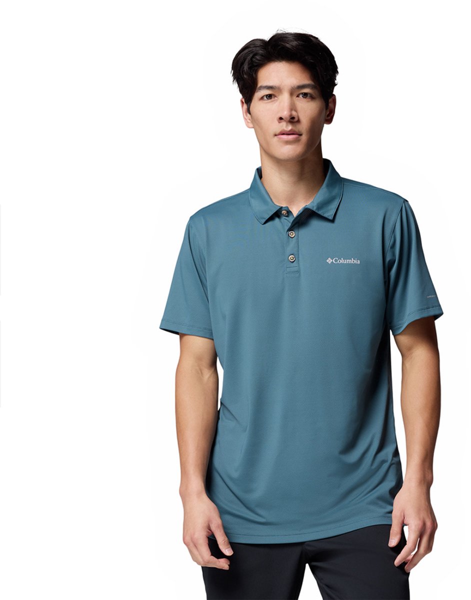 Columbia Tech Trail™ Utility Korte Mouw Poloshirt M Man Everblue