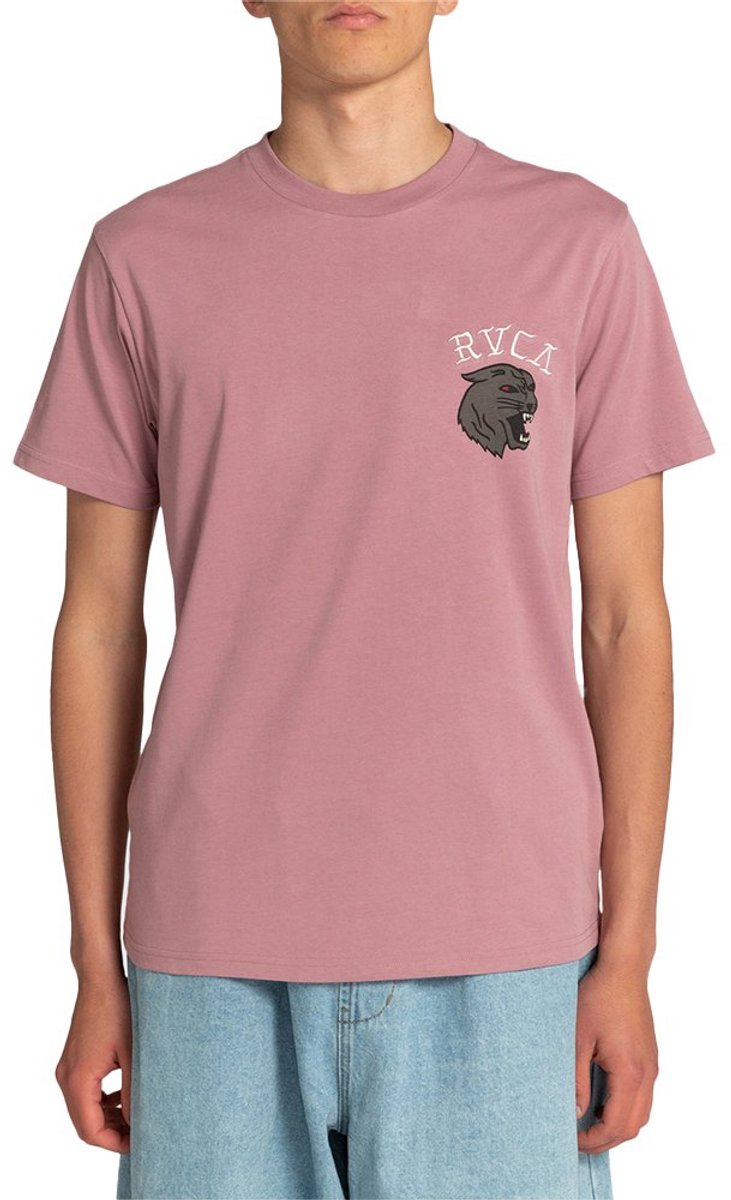Rvca Mascot T-shirt Met Korte Mouwen Roze S Man