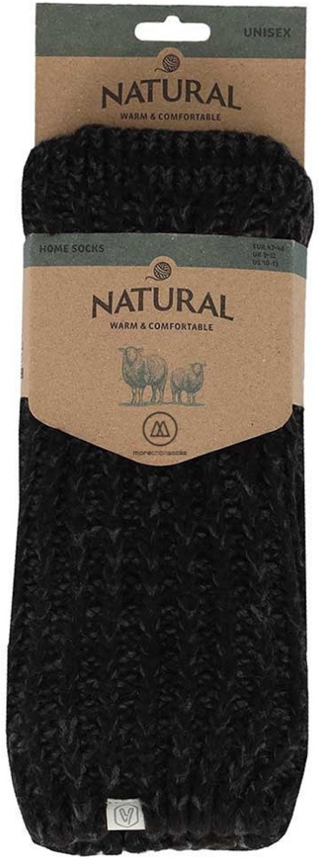 Morethansocks - Wollen huissokken - Unisex - Maat 35 t/m 46 - Antislip - Huissokken heren - Huissokken dames - Slofsokken - huissokken met antislip — cadeau in Mode & Accessoires - foto 3