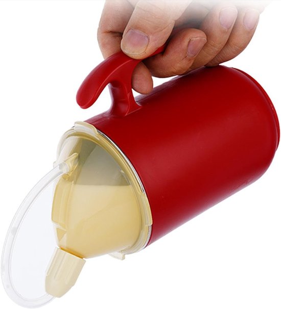 Waterbekers voor senioren met tuit - voor ouderen veilige lekvrije siliconen bekers - met 2 deksel en rietje - 1 stuk(blauw) van Merkloos — afbeelding 5