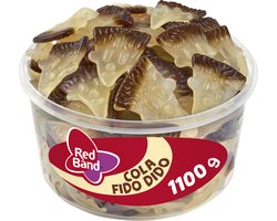 Red Band Cola fido dido - snoep - klassieke colasmaak - silo 100 St