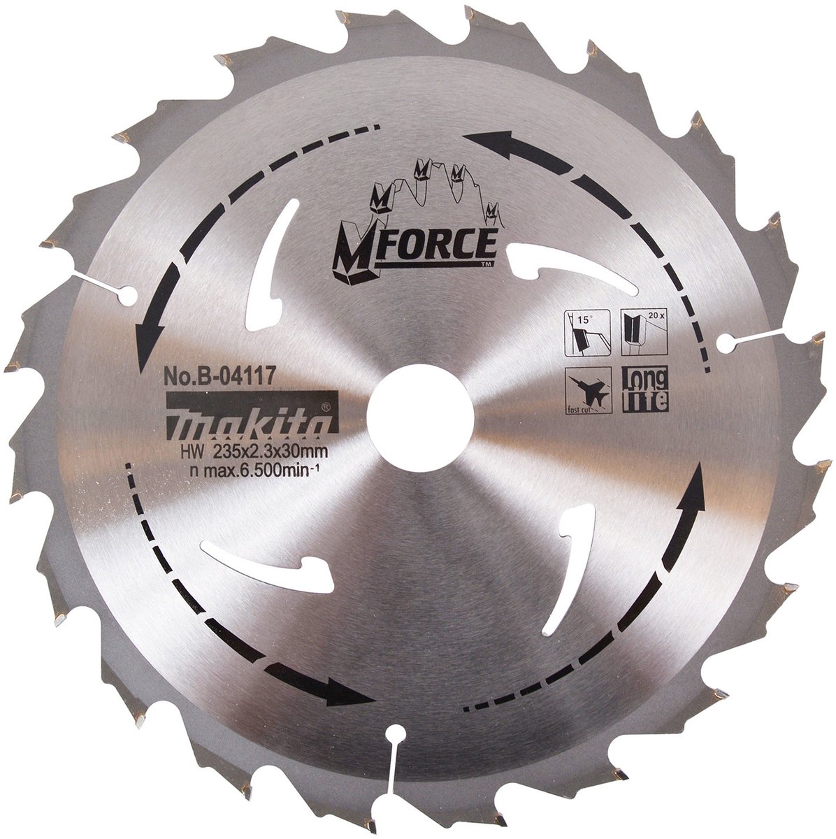 Makita M-FORCE Zaagblad 235x20T - B-04117