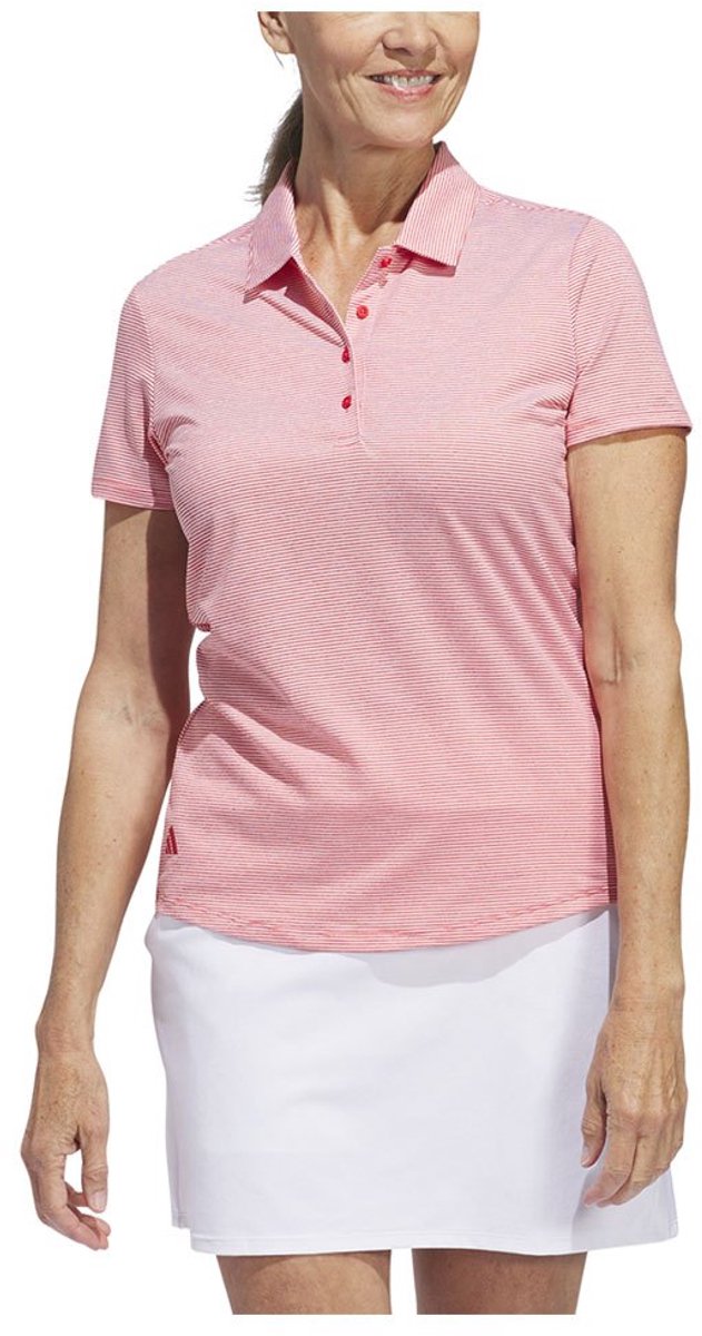 Adidas Ottoman Korte Mouw Poloshirt Voor Dames Vrouw Rood