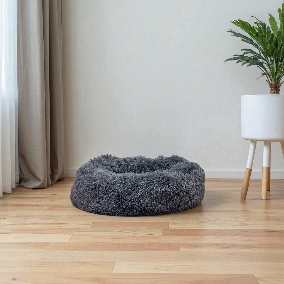 MeisterPets Donut Hondenmand 80 cm - Pluche, Antislip thumbnail 5