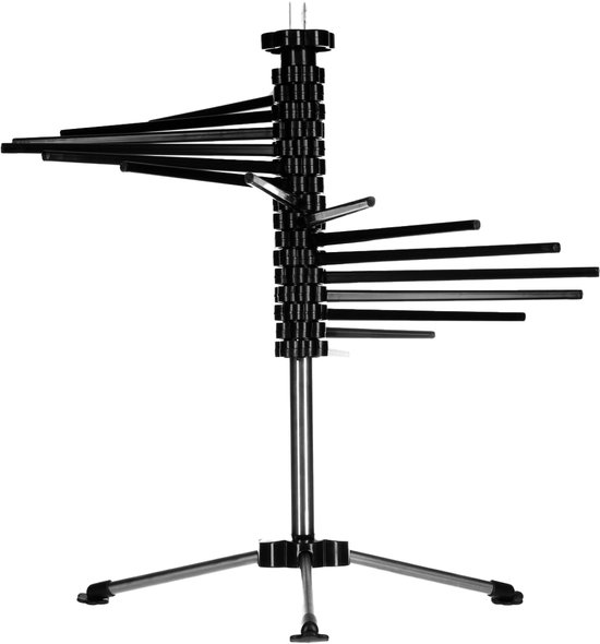 YUGN Séchoir à pâtes 16 bras - Support à pâtes - Support à pâtes - Acier inoxydable - Plastique ABS - Astuce cadeau - Sinterklaas