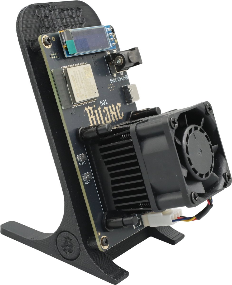 Bitaxe 601 Gamma - Inclusief Stand & EU Stekker - 1.2 TH/s - Bitcoin Mini Miner Kit - Versie 2025 - Zwart — cadeau in Cadeau-ideeën - foto 5