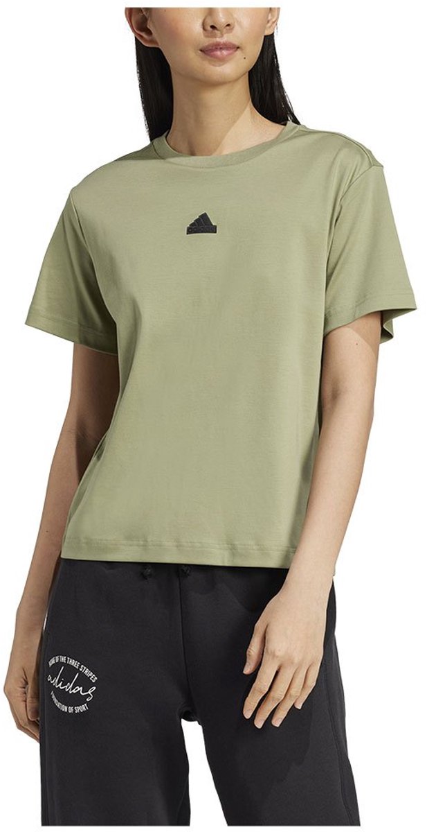 Adidas Brand Love Q3 T-shirt Met Korte Mouwen S Vrouw Groen