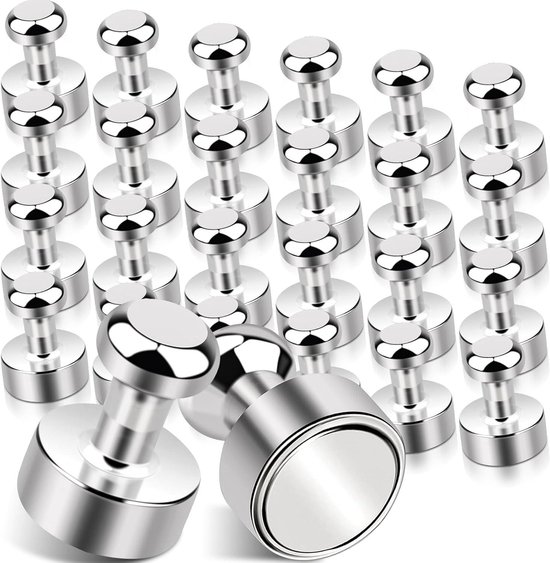 38 Stuks Extra Sterke Neodymium Magneten - Kleine Goudkleurige Magneetbord Magneten