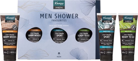 Kneipp Men - Geschenkset Shower Favourites - Inhoud 3 x 75 ml