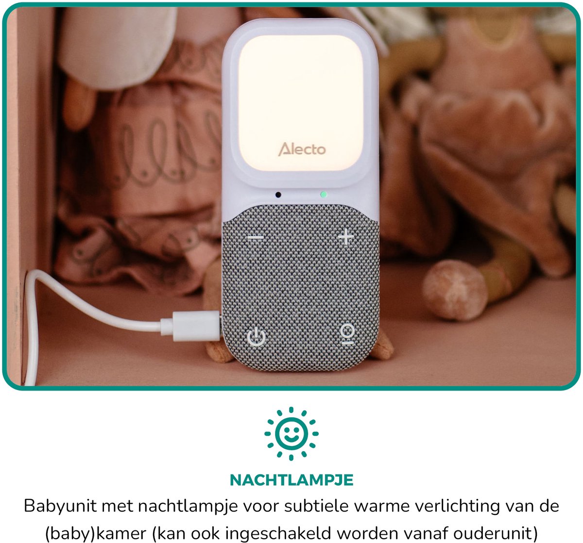 Alecto Babyfoon - Audio Babyfoon - Full Eco DECT - afbeelding 2