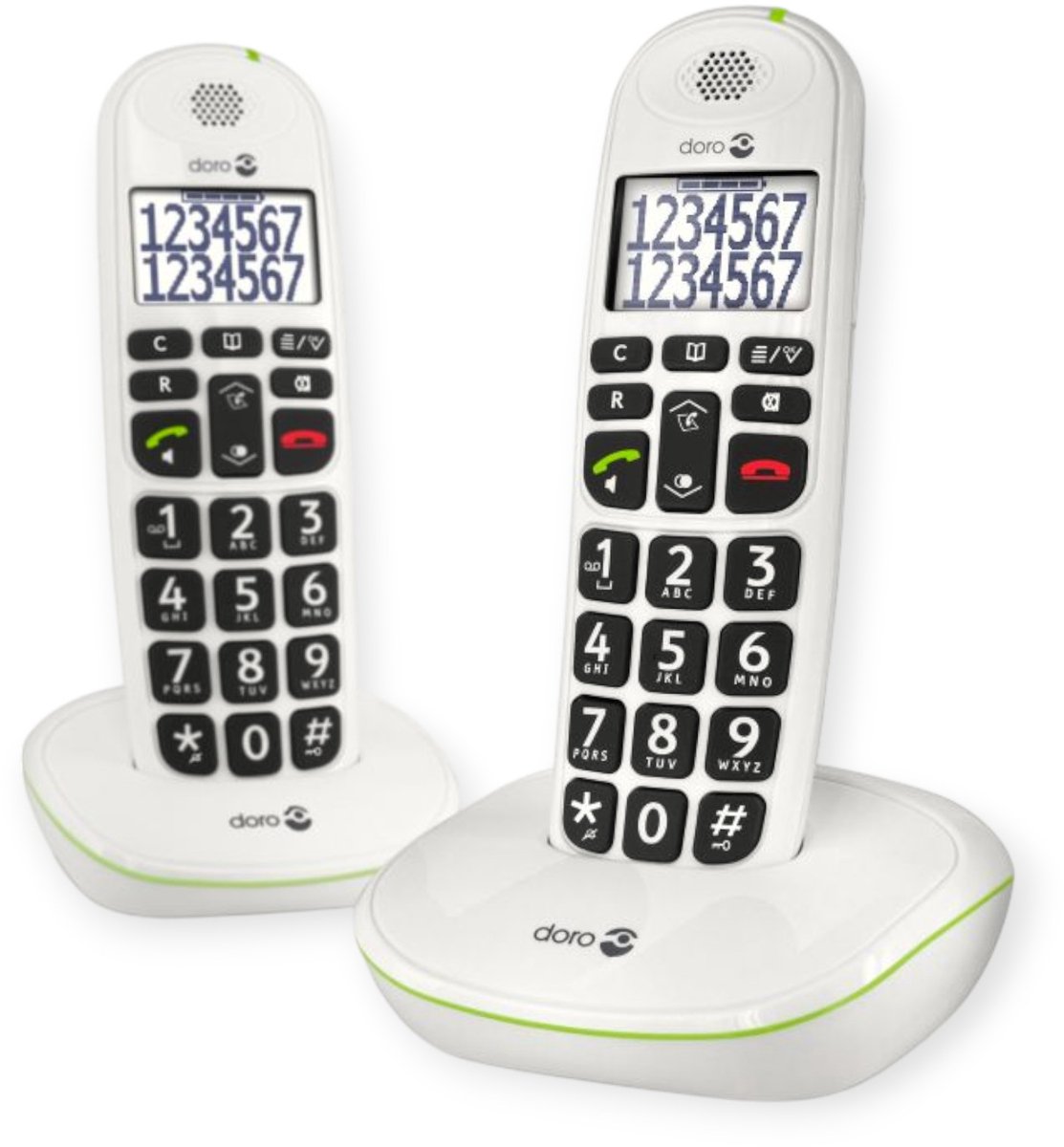 Doro PhoneEasy 110 - Duo DECT telefoon - Wit