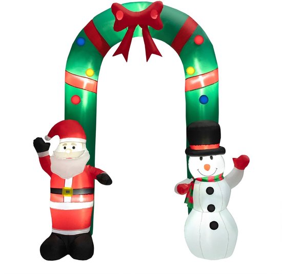 Kerstman Buiten voor een Feestelijke Sfeer
