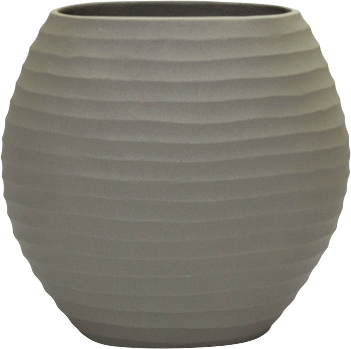 by Mooss - Paudar - Vaas - Planter - Bloempot - Olive - 25 x 24 cm - Vensterbank - Metaal - Olijf