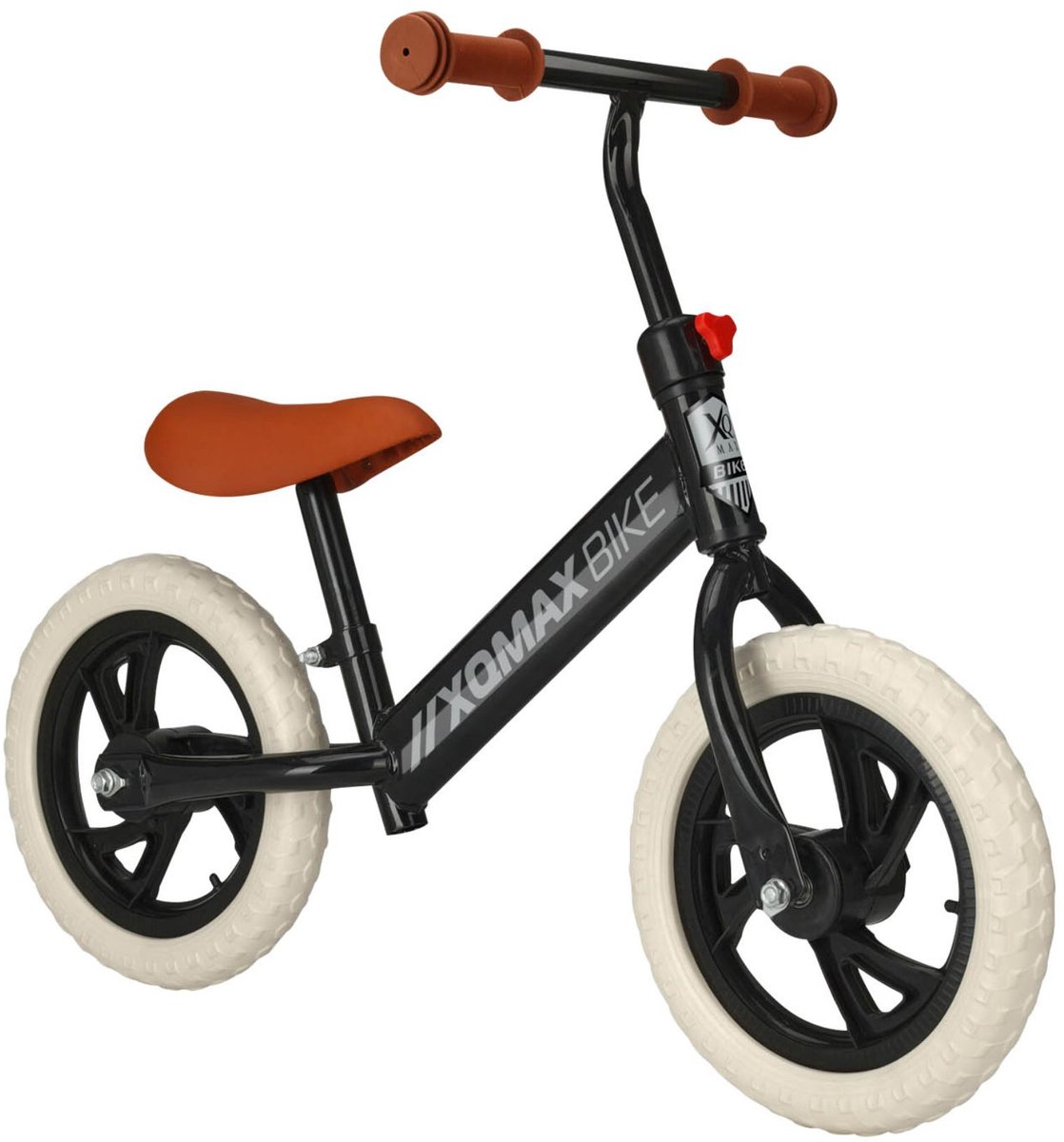 XQMAX- Loopfiets -12 inch - Matzwart- EVA banden -Lekvrij-Slijtvast- D 30cm.