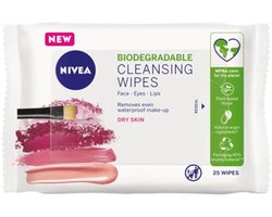 Nivea Biodegradeable Wipes 25s 3in1 Dry Skin (NIV489)