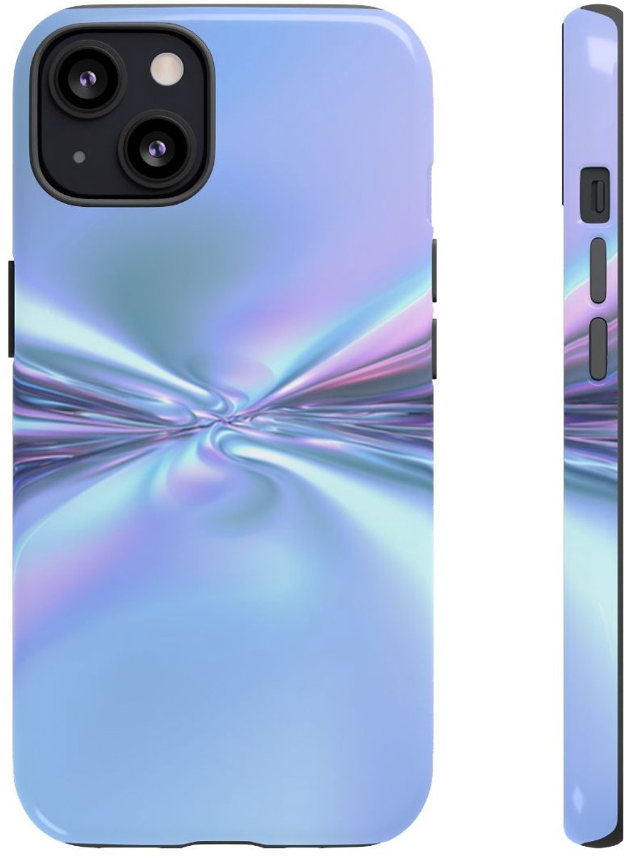 Zacht Zijdezacht Reflecterend Spiraalpatroon – Telefoonhoesje Geschikt voor iPhone 13