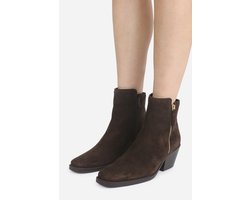 BRONX cassi-dy enkellaars donker bruin