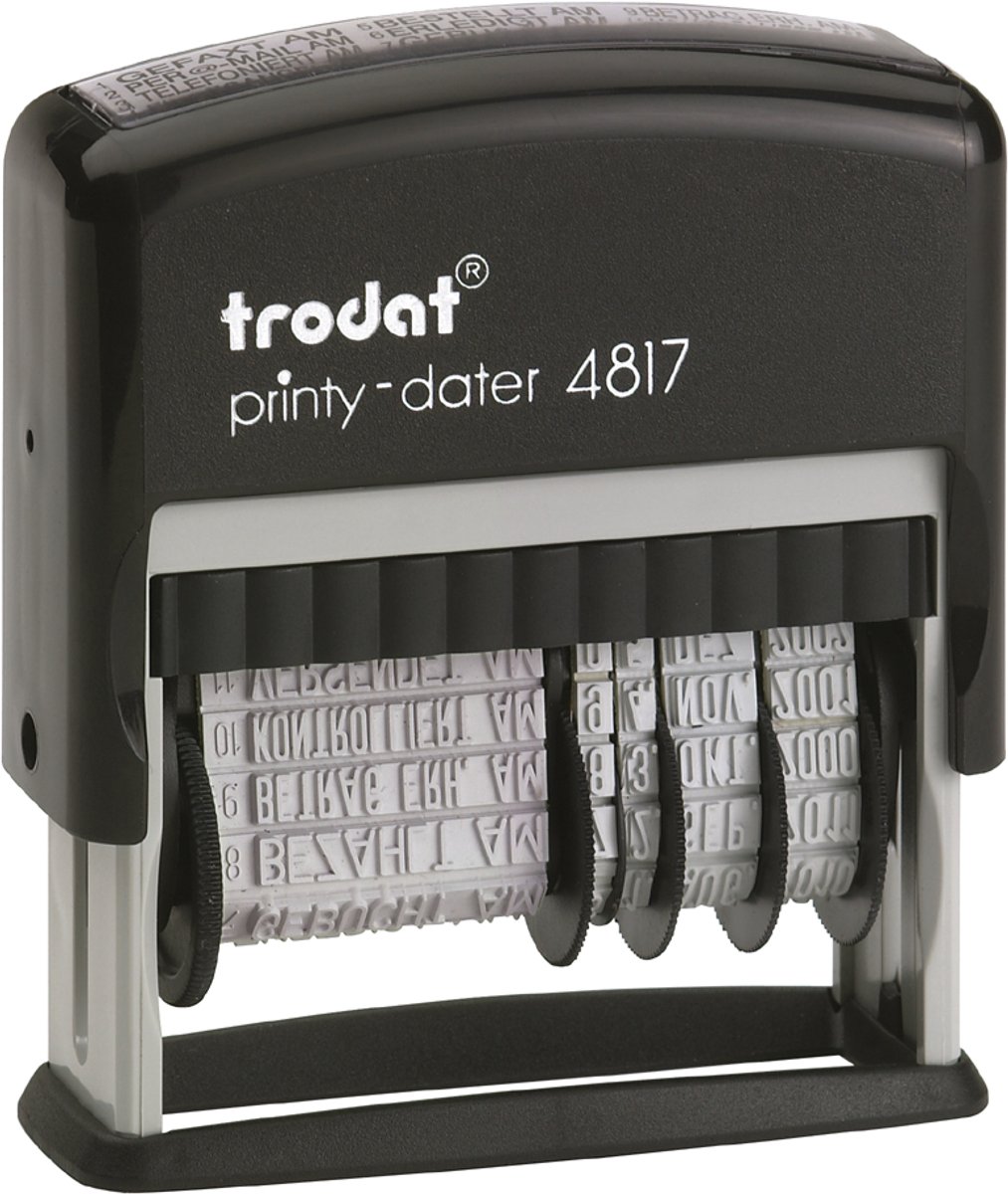 Datumstempel Printy 4817, zwart