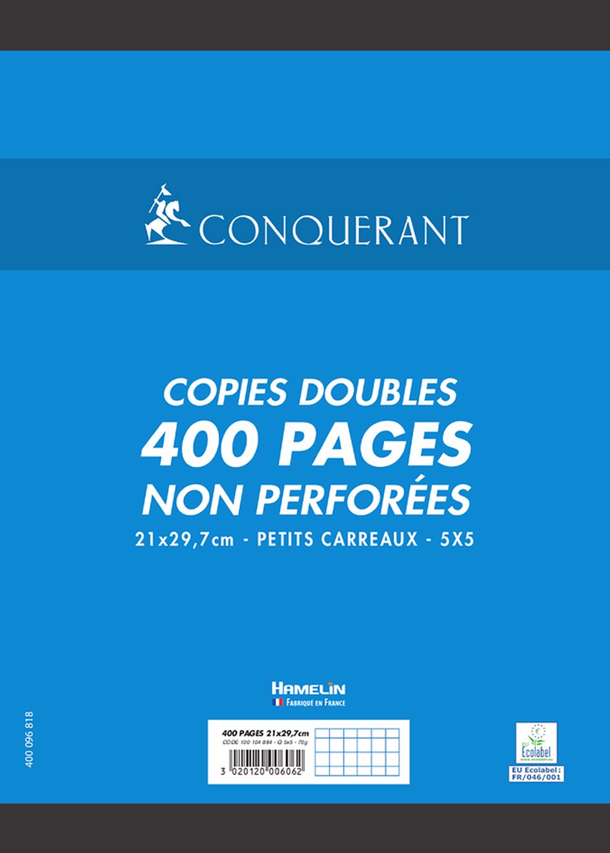 CONQUERANT SEPT - Printpapier - A4 - Geruit - Zonder marge