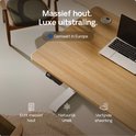 Massief eikenhouten bureau met een luxe uitstraling, gemaakt in Europa.