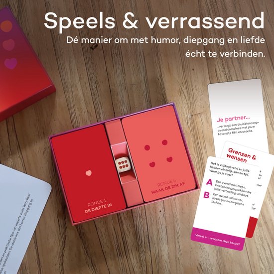 Zes gooien in de liefde - Vertellis - Hét dobbelspel voor meer liefde, humor en verbinding, Perfect als Valentijn cadeau