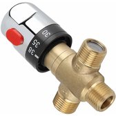 Mitigeur thermostatique, mitigeur thermostatique 3 voies en laiton massif, vanne de régulation de température pour chauffe-eau domestiques