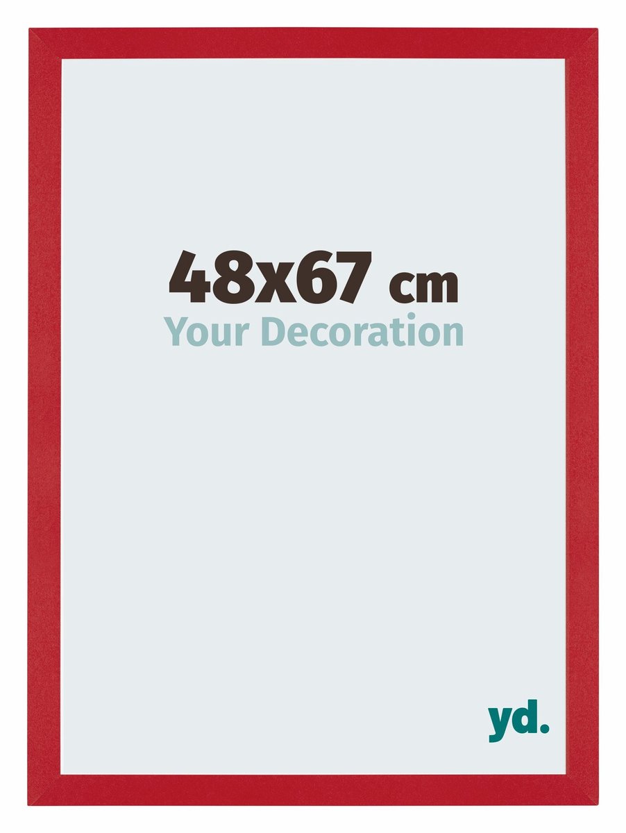 Your Decoration - Puzzellijst 48x67 cm - Rood - Puzzellijst 500-1000 stukjes - MDF Fotolijst - Mura